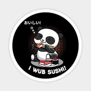 Panda's Got the Sushi Love Magnet